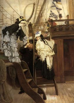 James Tissot : Boarding the Yacht